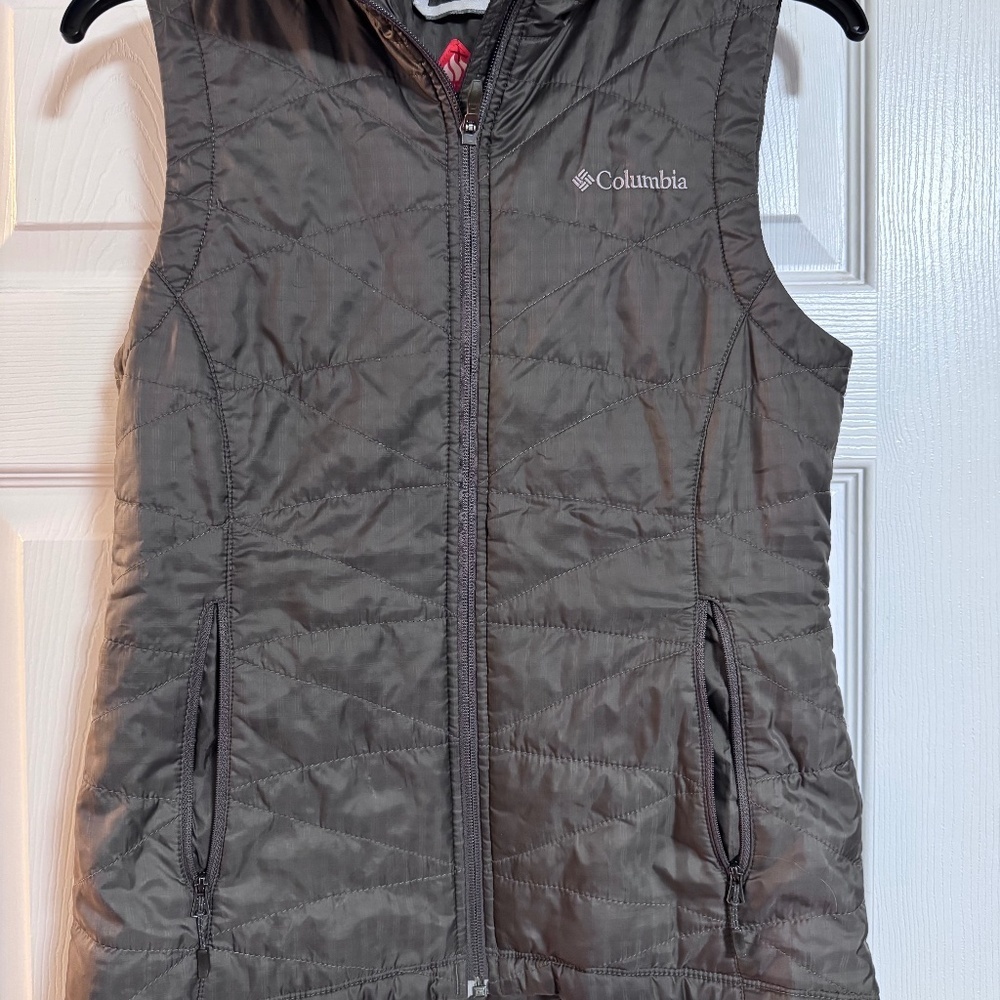COLUMBIA olive grey vest - Picture 1 of 2